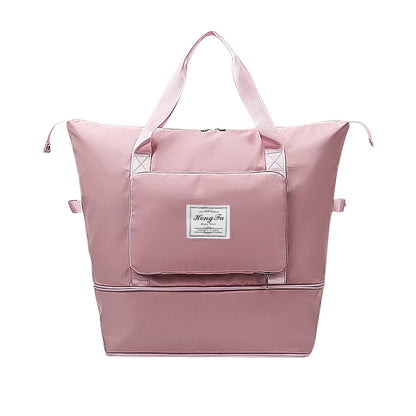 Women Large Capacity Folding Travel Duffle Bag Sport Gym Tote Handbag Waterproof