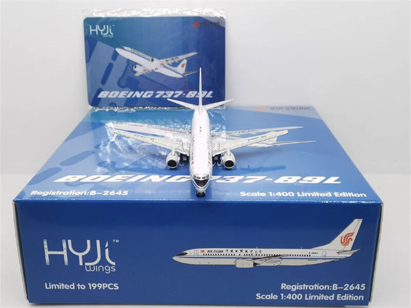 HYJLwings Air China for Boeing B737-800 B-2645 1/400 Aircraft Pre-built Model