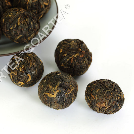 GOARTEA 100g Supreme Yunnan Black Tea Dragon Pearl Dian Hong Black Tea Buds-