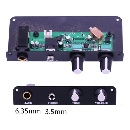 Pre-wired Silent Travel Guitar Pickups With Volume Control&Battery Box
