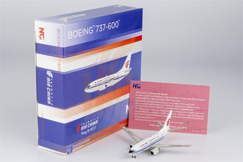 NG Model Air China for Boeing B737-600 B-5037 1/400 Aircraft Pre-built Model