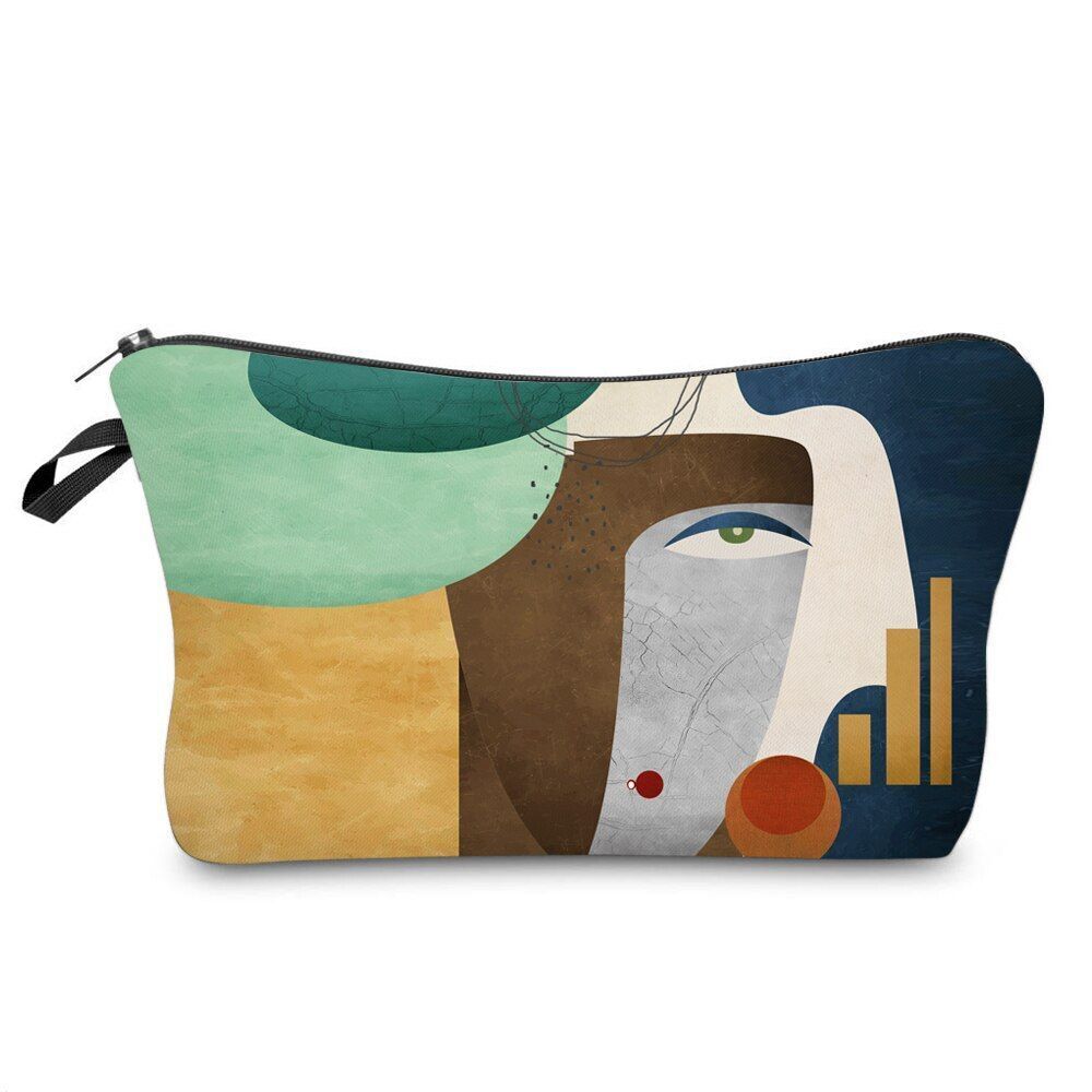 Cosmetic Bag Waterproof Printing Turtle Leaf Toilet Bag Custom Style Traveling
