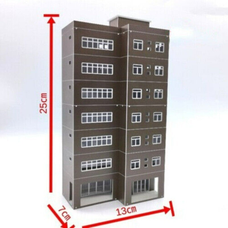 1:87 Building Model Police Station Assembly Building Scene Display Model