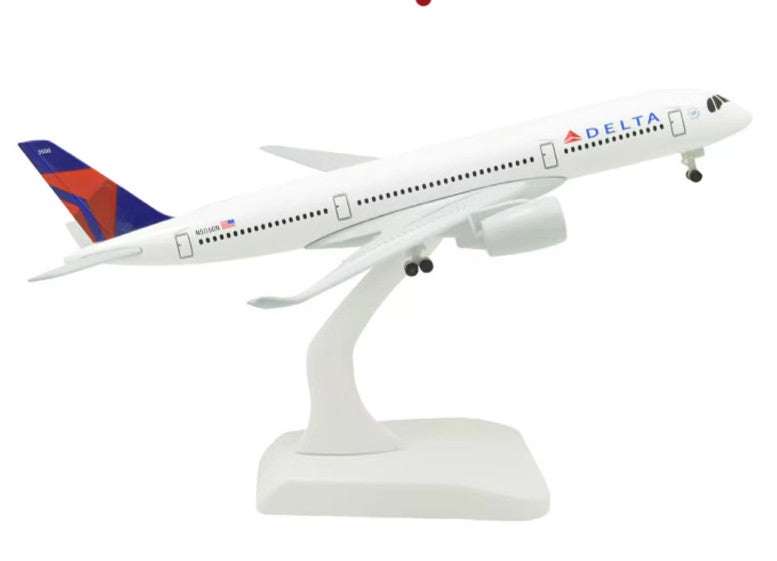 20CM DELTA AIRBUS A350-900 Aircraft Plane Diecast Aeroplane Metal Airplane Model