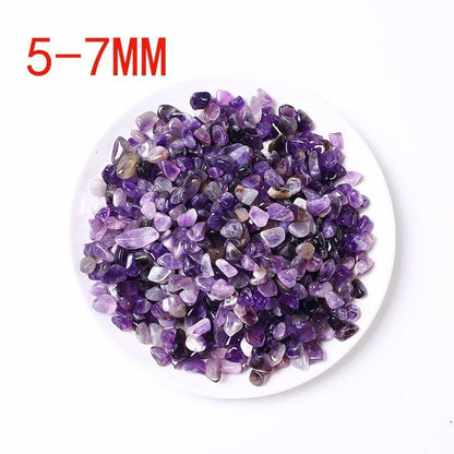 Crystal Stones Natural Amethyst Crushed Small Particles Crafts Ornaments 50-100g