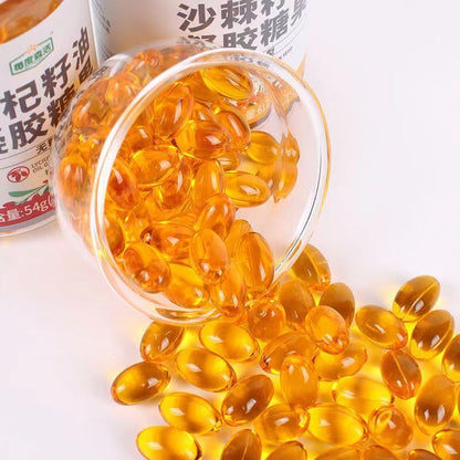 Natural litchi seed oil gel candy 750mg -100 soft gel fruit sauce soft capsule-