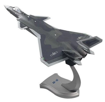1:60 35CM J-20 Stealth Fighter Plane Diecast Airplane Military Aircraft Model