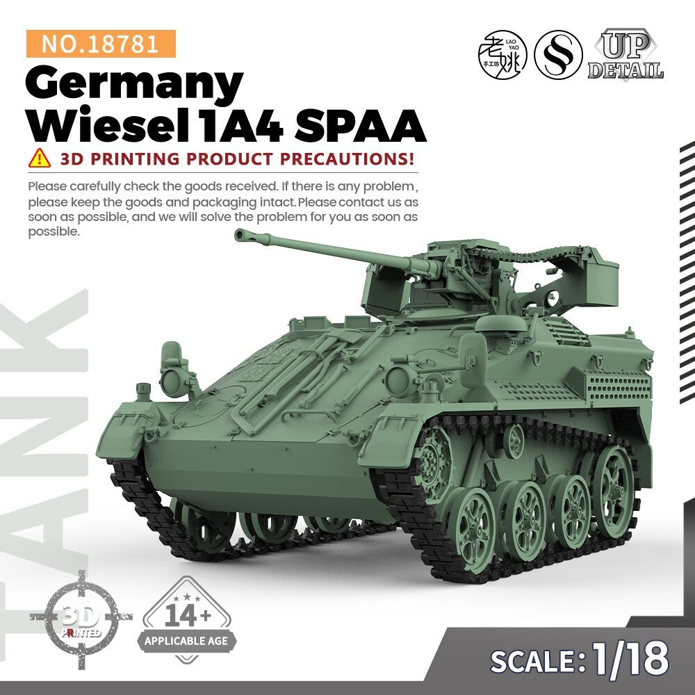SSMODEL SS18781 1/18 Military Model Kit Germany Wiesel 1A4 SPAA