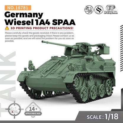 SSMODEL SS18781 1/18 Military Model Kit Germany Wiesel 1A4 SPAA