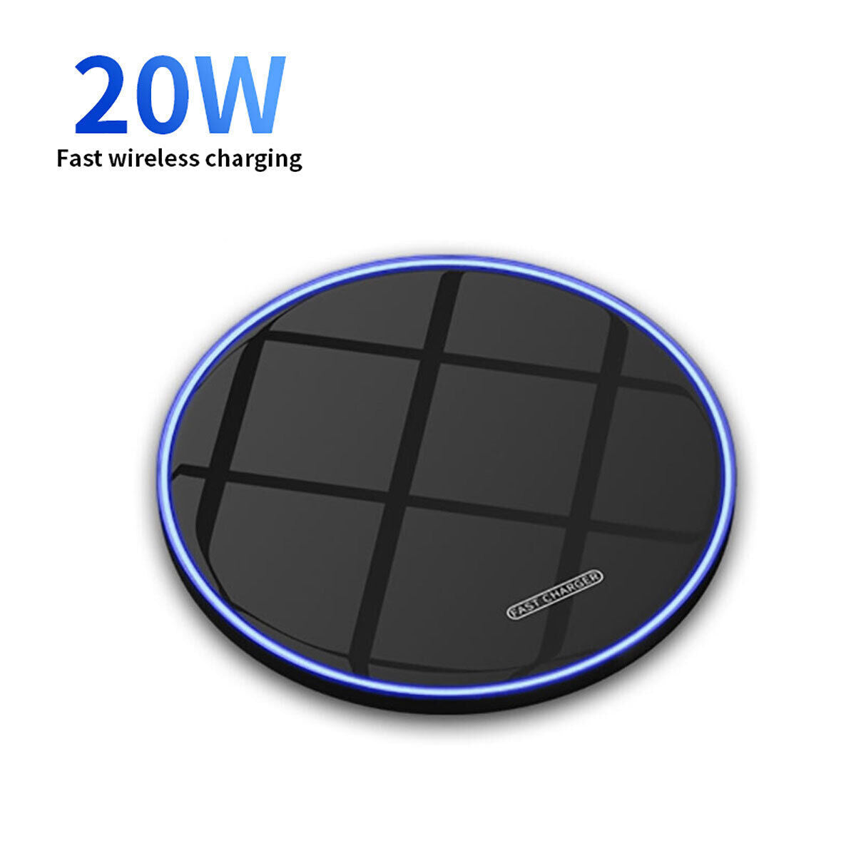 20W Wireless Charger, Fast Rugged Charging Pad For Samsung Galaxy S9 Plus/S9
