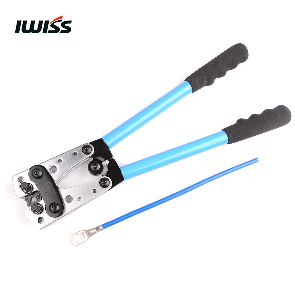 IWISS HX-50B 6-50mm² Wire Terminal Cable Lug Crimper Cu/Al Terminal Ratchet