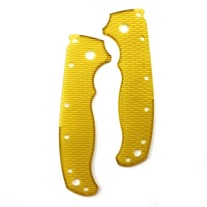 1 Pair UITEM PEI Wave Pattern Handle Scales for Demko AD20.5 Folding Knife