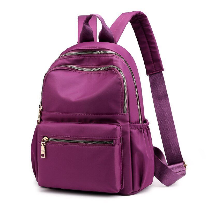 Casual Oxford Women Backpack Black Waterproof Nylon School Bags Fashion Travel