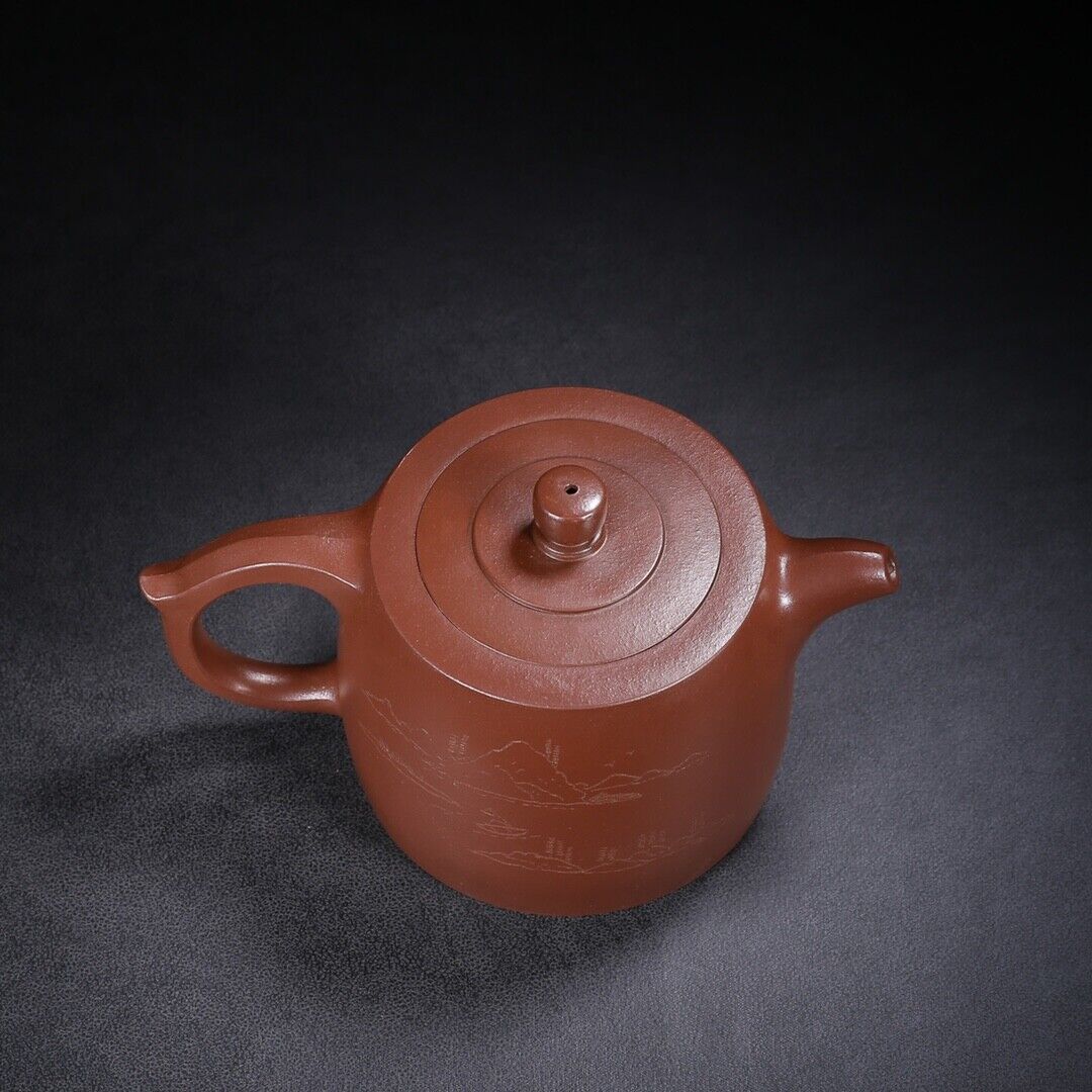 Chinese Yixing Zisha Clay Handmade Exquisite Teapot （井栏 底款：景舟制壶）