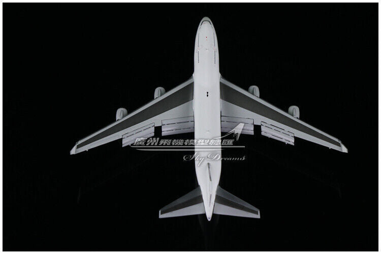 1:400 JC Wings BOEING 747-400 Passenger Blank Airplane Flap Down Diecast Model