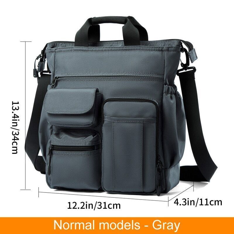 Shoulder Messenger Bag Business Men Male USB Port Backpack Travel Handbag