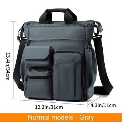 Shoulder Messenger Bag Business Men Male USB Port Backpack Travel Handbag