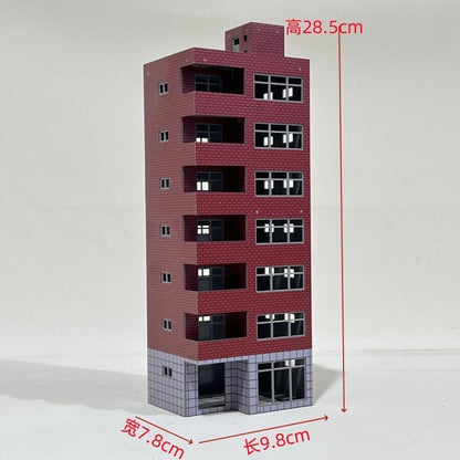 HO Scale 1/87 Building Model Railroad Layout Office House Scene Model