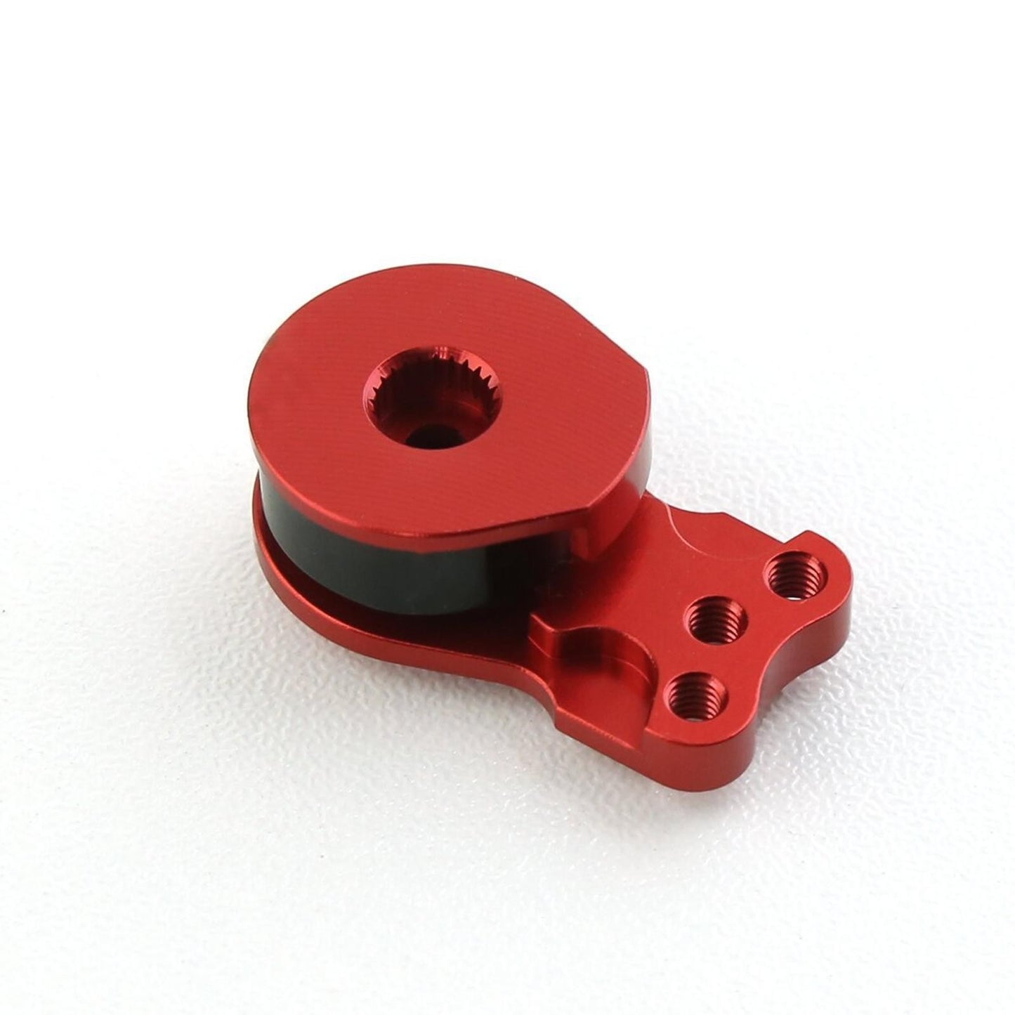 Red 25T CNC Aluminum Steering Servo Swing Arm Horn for 1/8 1/10 RC Crawler Car f