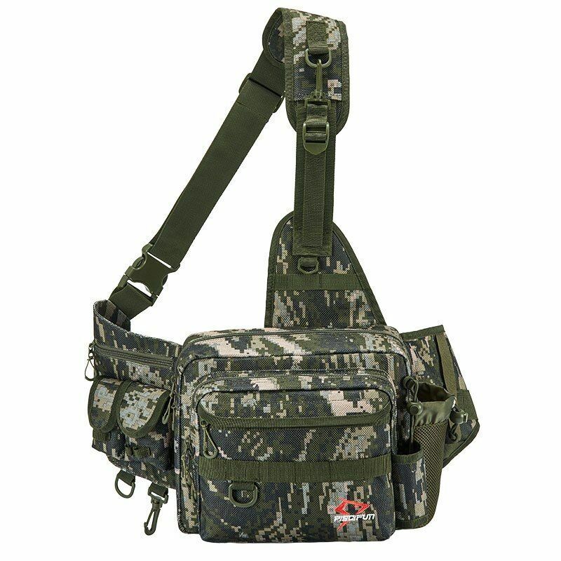Fishing Bag Multifunctional Tackle Nylon Outdoor Water-resistant Sling Reel Lure