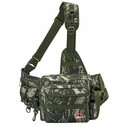 Fishing Bag Multifunctional Tackle Nylon Outdoor Water-resistant Sling Reel Lure