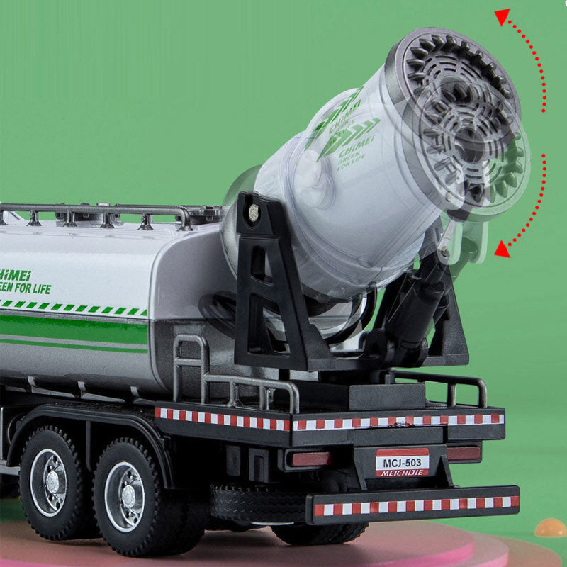 1:50 Water Spray Sprinkler Truck Toy Diecast Model Car Toys for Kids and Boys