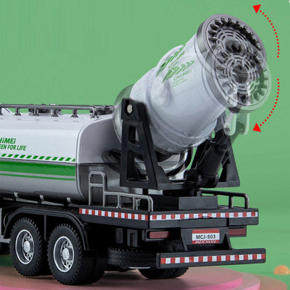 1:50 Water Spray Sprinkler Truck Toy Diecast Model Car Toys for Kids and Boys