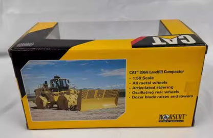 1:50 Norscot 836H Landfill Compactor Construction Machine Diecast Model