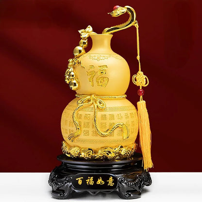 Chinese Fortune Gourd Ornament Living Room Prosperous Home Home Decor