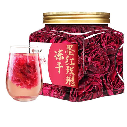Yunnan Organic Freeze-Dried Dark Red Rose - Rose Cold Brew Tea, Beauty Tea.