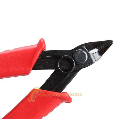 R1B1 Mini 5 Inch Electrical Crimping Plier Snip Cutter Hand Tool Red Handle
