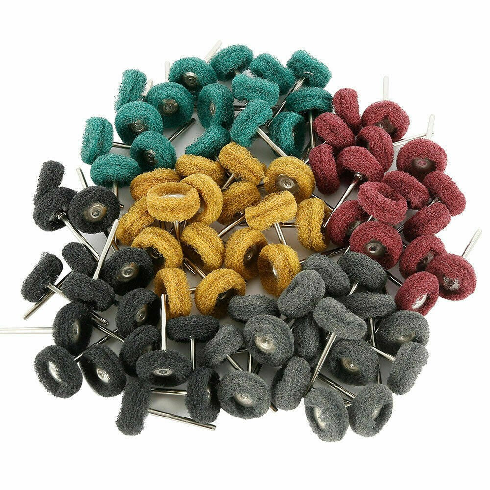 80PPack Abrasive Wheel Grinding Polishing Shank Craft Bit For Dremel Rotary Tool