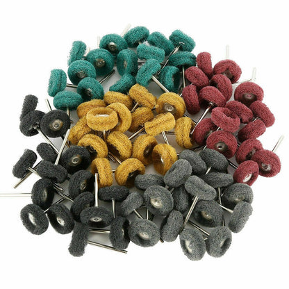 80PPack Abrasive Wheel Grinding Polishing Shank Craft Bit For Dremel Rotary Tool