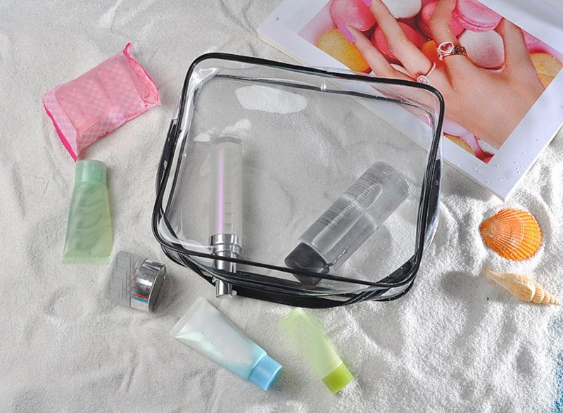 Traveling Transparent Cosmetic Makeup Bag Organizer Toiletry Case Waterproof PVC