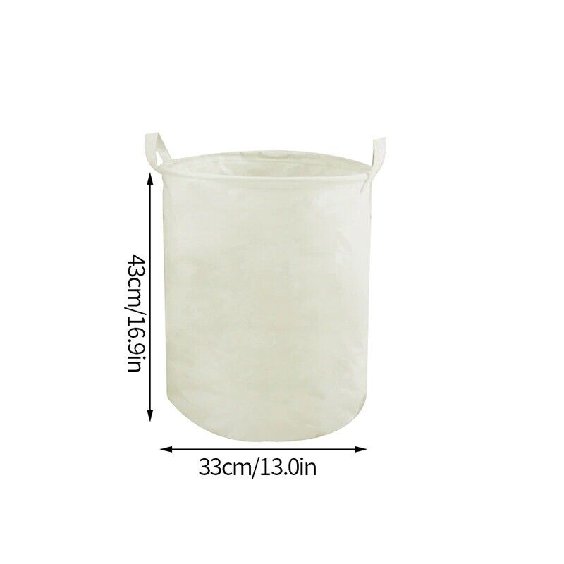 Laundry Basket Folding Dirty Clothes Organizers Storage Bag 50x40cm Cotton Linen