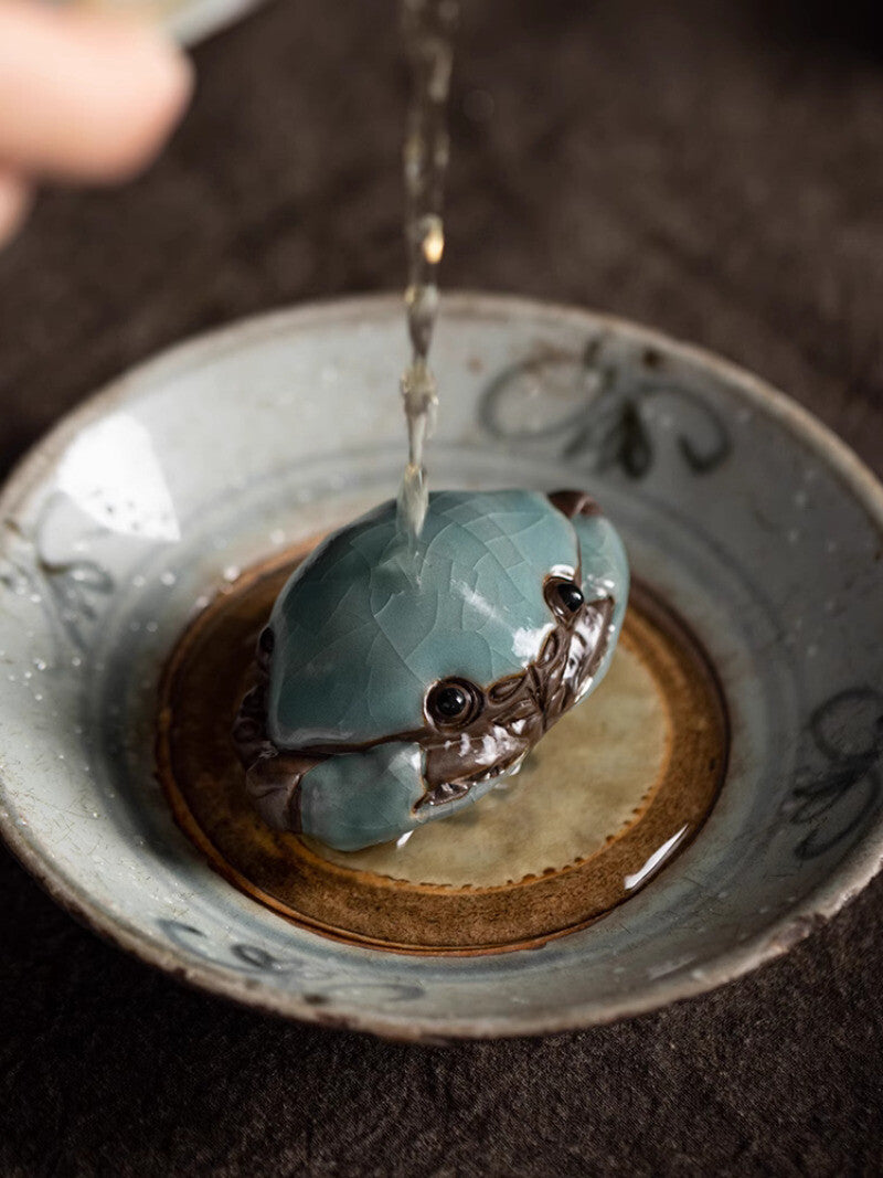 Ceramic Crab Tea Pet Decoration Pieces Handmade Creative Tea Table Decoration