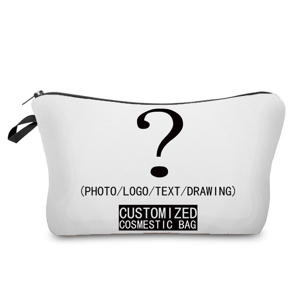 Heat Transfer Cosmetic Bags Toiletry Purse Waterproof Makeup Organizer Storage