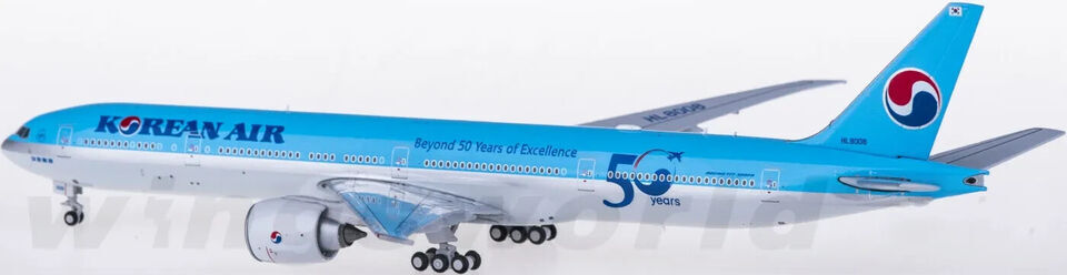 1:400 JC Wings KOREAN AIR BOEING 777-300 Passenger Airplane Diecast Plane Model