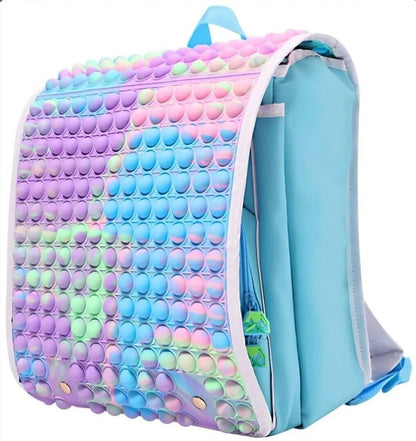 Morrales Escolares para Niño y niña Bolsos de colegio Fidget Pop-On-It
