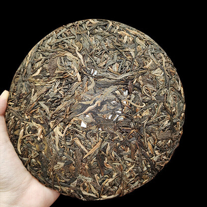 357g Yunnan Pu'er Tea Cake Sleeping Deer Mountain Ancient Pu'er Spring Raw Tea