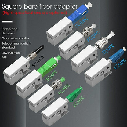 FC SC ST Square Bare Adapter Flange Temporary Succeeded OTDR Test Coupler