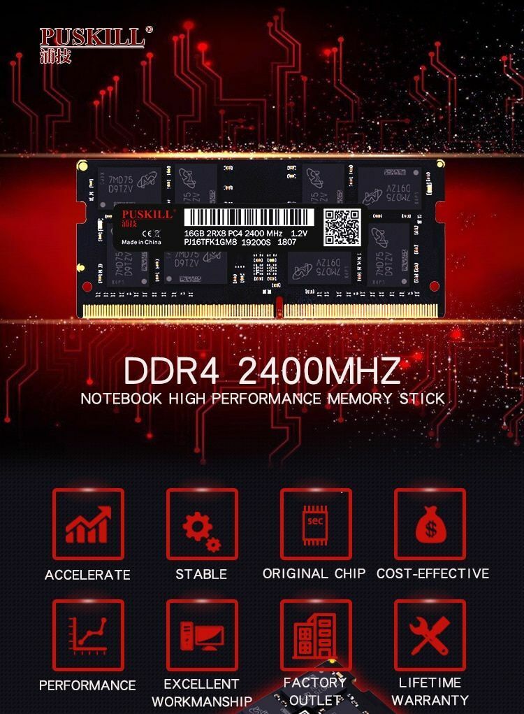 Memoria RAM DDR4 8GB 4GB 16GB 2400mHz 2133 2666mHz Sodium Notebook Laptop Memory
