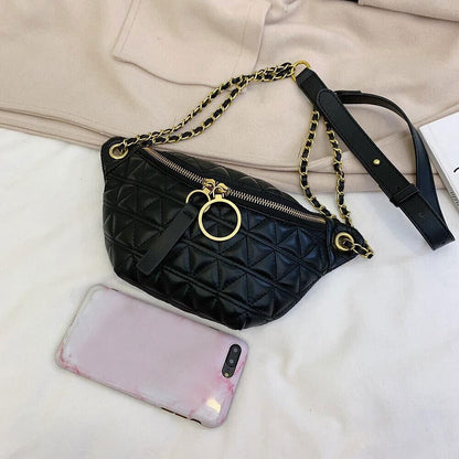 Women Fanny Chest Bag Waist Pack Crossbody Leather Fashion Travel Shoulder Bag