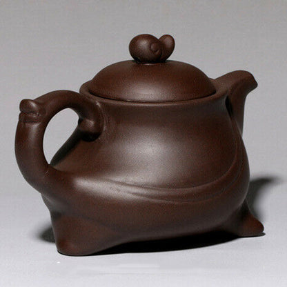 200ml Chinese Yixing Purple Clay Teapot Handmade Snail Design TeaPot Tea Set