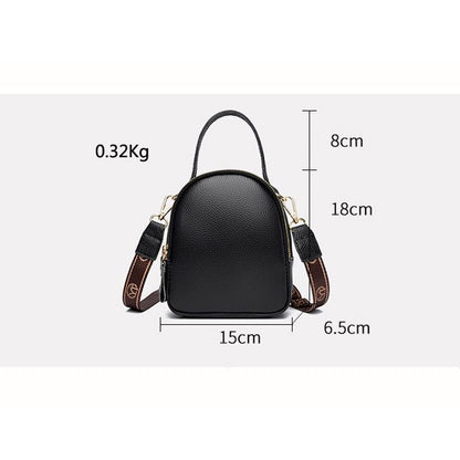Messenger Purse Handbags Genuine Leather Vintage Casual Shoulder Bag 15*18*6.5CM