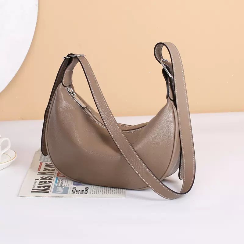 Dumpling Bag Crossbody Large Niche Authentic Leather Tactile Feel Shoulder Purse