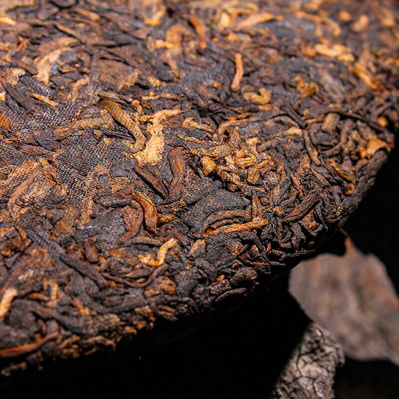 357g Pu'er Reifes Teegebäck Menghai Alte Goldene Knospe Reifes Teegebäck
