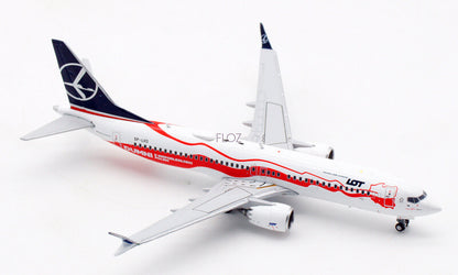 JC Wings LOT POLISH AIRLINES for Boeing B737-8max SP-LVD 1/400 Aircraft Model