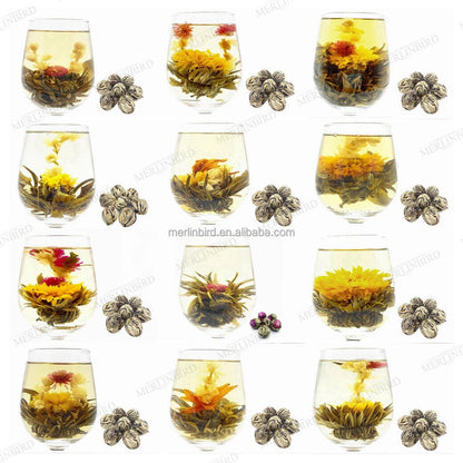 Flavors Flowering Tea Fresh Blooming Tea Hand-Tied Natural Tea 20pcs