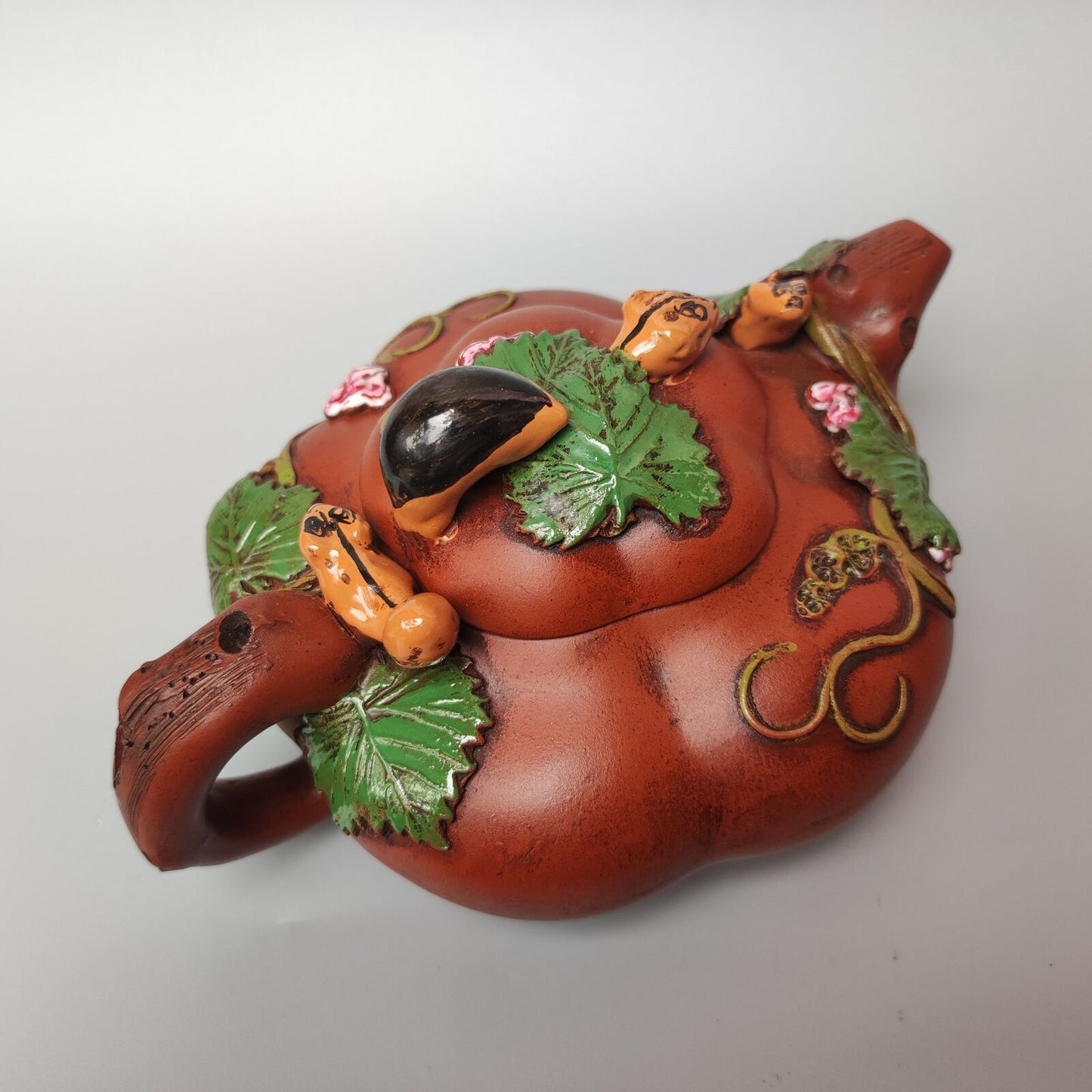 Vintage Chinese Yixing Purple Clay Teapot Zisha Ceremony Exquisite Teaware Rare